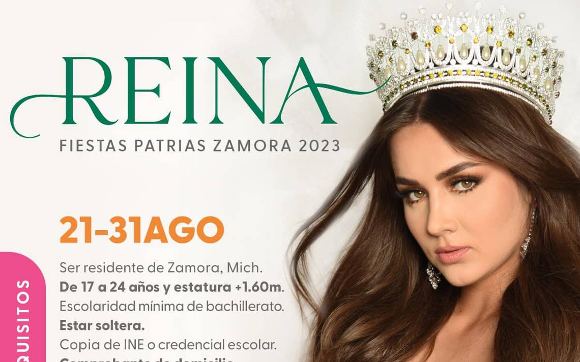 Ellas son las cinco candidatas para Reina de las fiestas Patrias Zamora